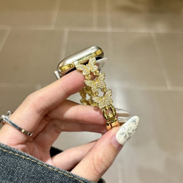Copper Butterfly Diamond Apple Watch Bracelet