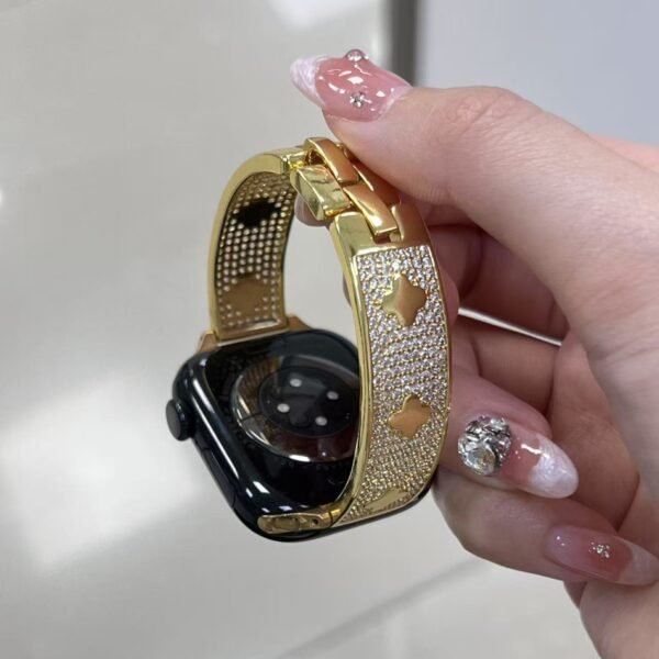 Copper Clover Diamond Apple Watch Bracelet